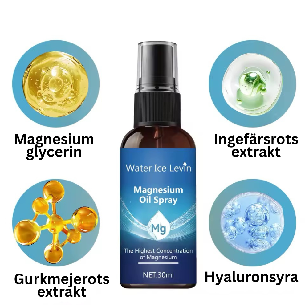 Levin Magnesiumspray – en spray för djupare sömn och mindre stress
